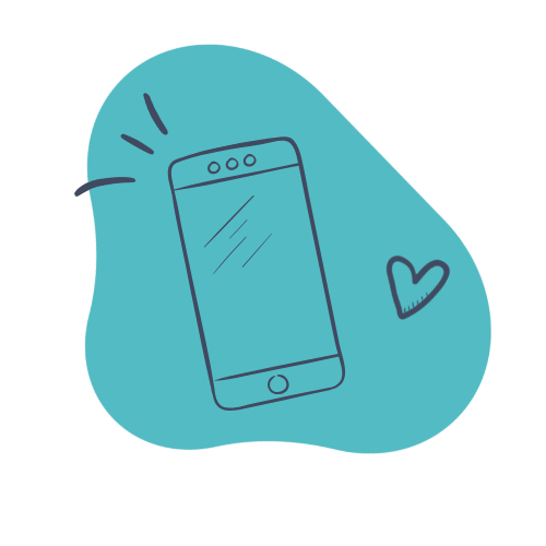 Mobile phone illustration